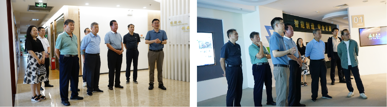 中国职业安全健康协会党委书记、理事长王德学一行莅临v8哈希游戏发展工作调研 中国职业安全健康协会党委书记、理事长王德学一行莅临v8哈希游戏发展工作调研